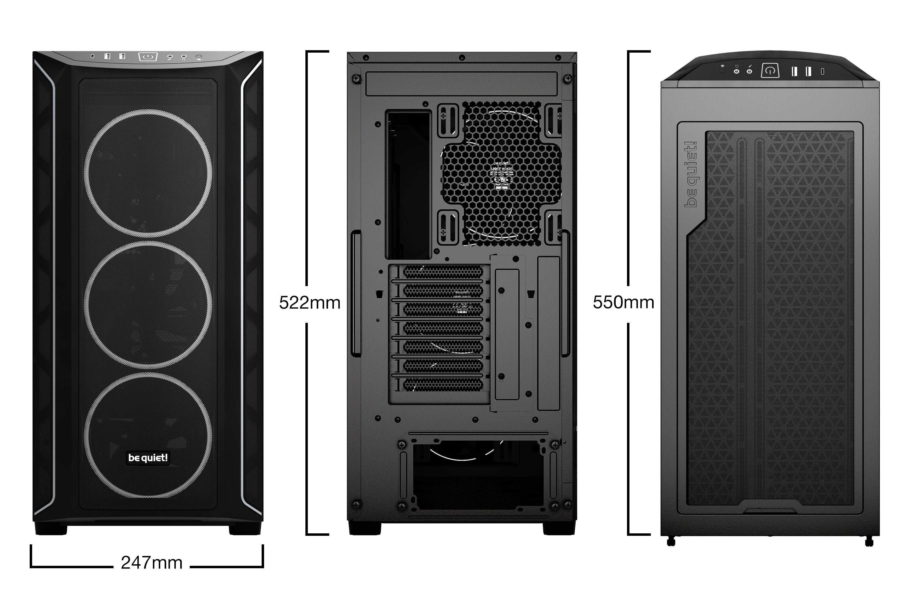 EAN 4260052190630 - be quiet! Shadow Base 800 FX Black Midi Tower Negro imagen 2