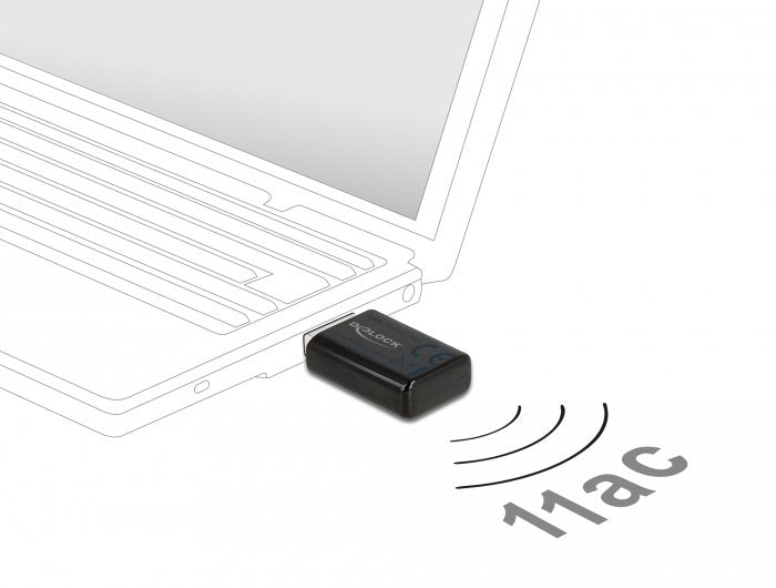 Delock Usb3.0 Dualband Wlan Micro Mick 867 + 300 Mbps
