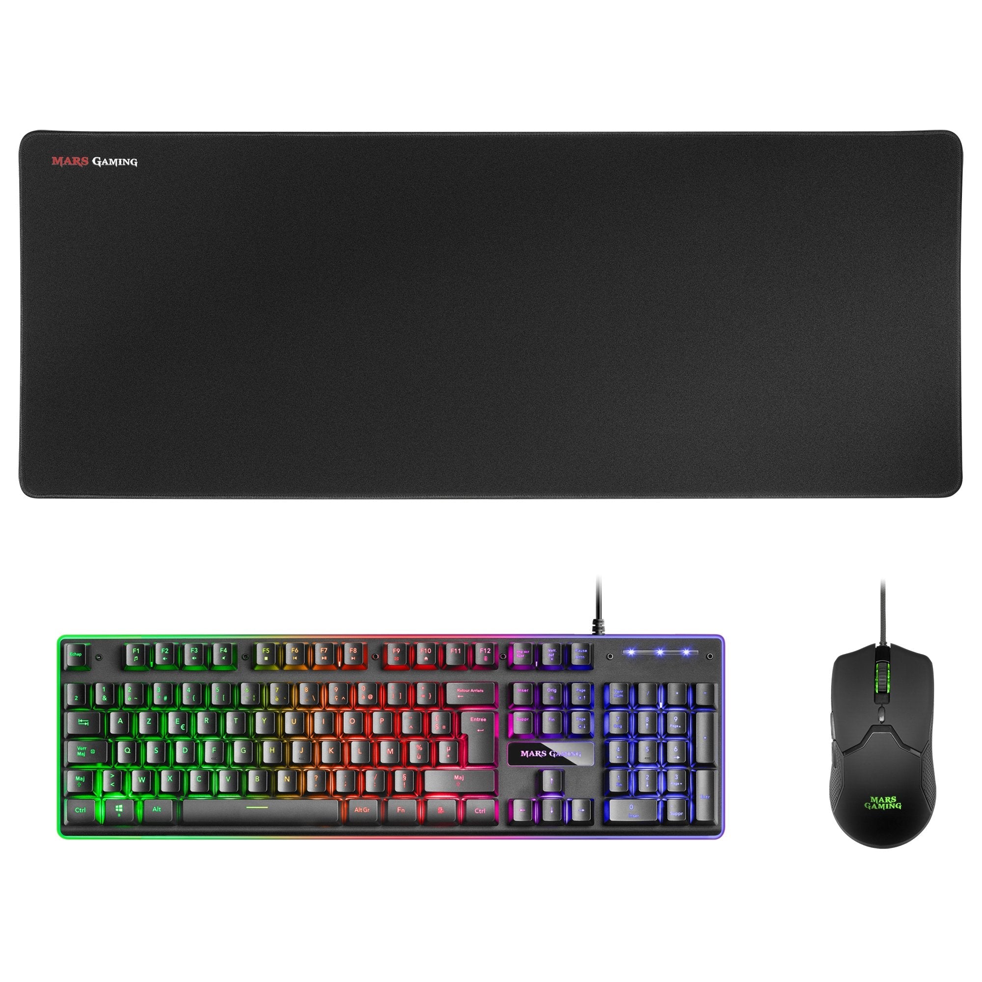 Mars Gaming Combo Mcpx Gaming 3in1 Rgb Francés