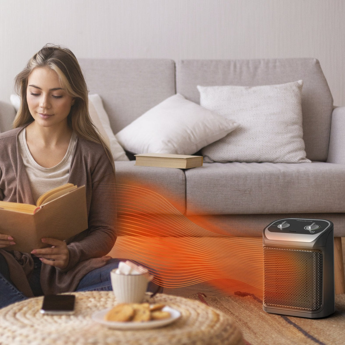 Calefactor Con Ventilador Rowenta Mini Excel Keramik (Negro) So9261
