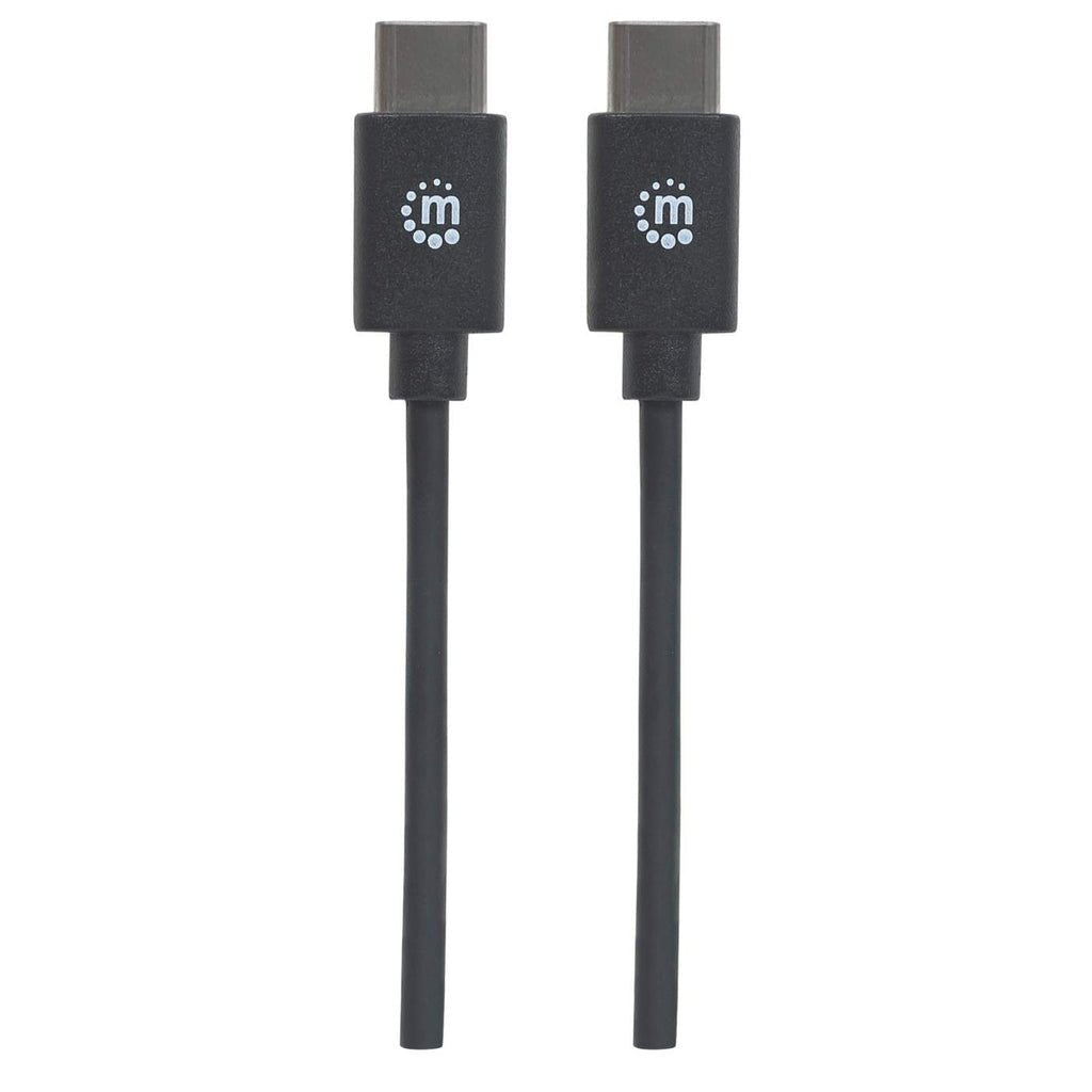 Manhattan Cable Usb C 3m Hi-Speed Usb 2.0 Tipo C 480 Mbps 3 M Negro