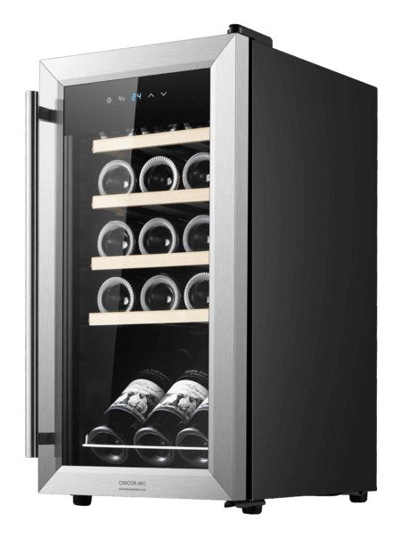 EAN 8435484001212 - Cecotec 00121 enfriador de vino Nevera de vino Independiente Acero inoxidable 15 botella(s) imagen 1