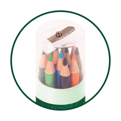 Oxford Lápices De Colores Animal Besties Estuche 12 Ud + Sacapuntas Surtidos