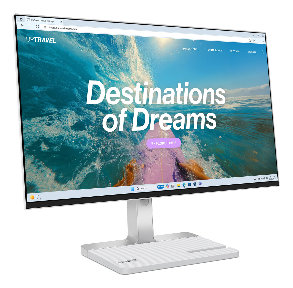 Monitor Lenovo L24d-4c 23.8" 1920 X 1080 Pixeles Full Hd Lcd Gris