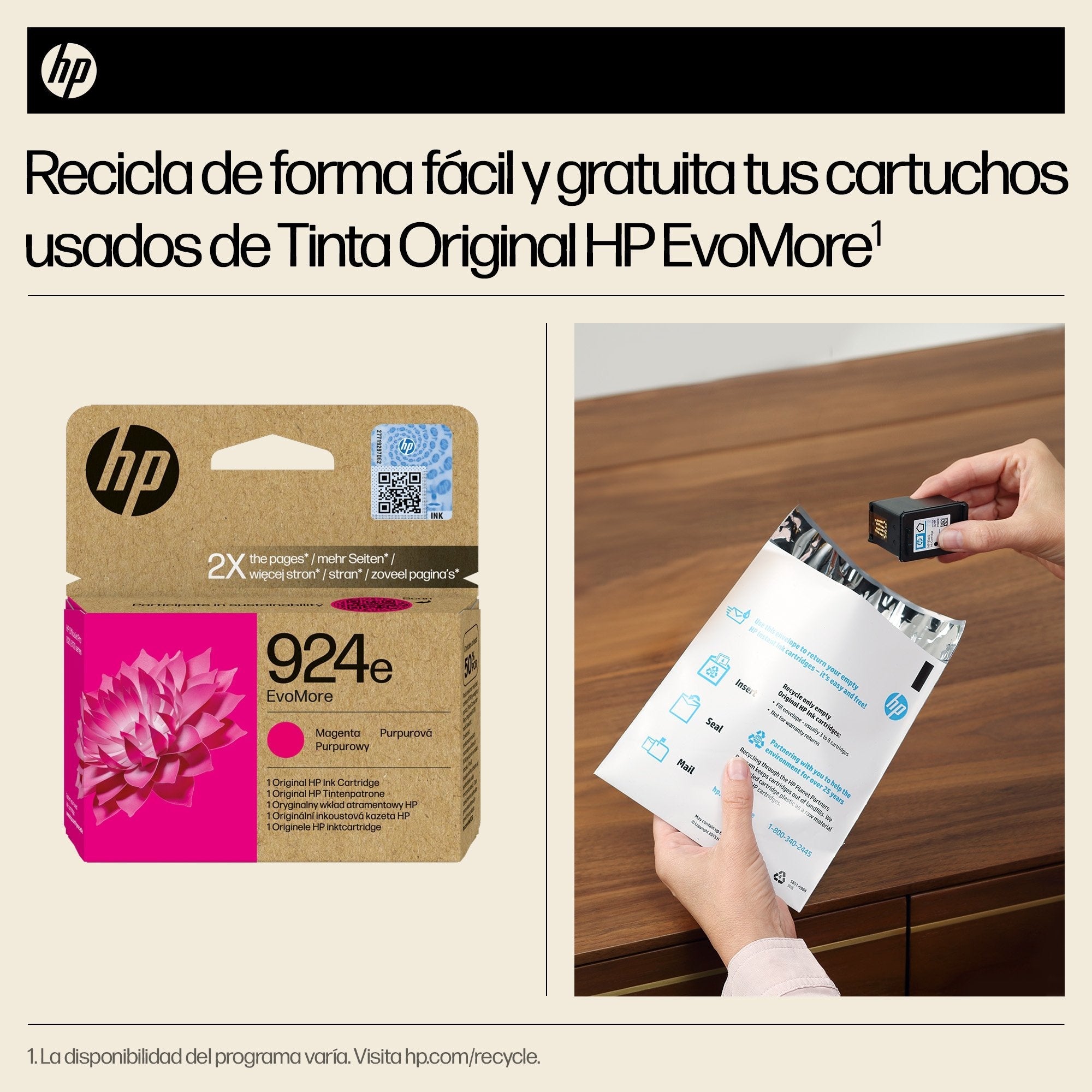 Hp 924e Magenta Cartucho De Tinta Original - 4k0u8ne