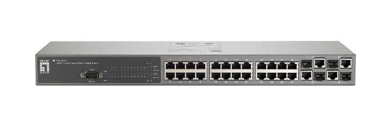 Level One Switch Gestionable L2 24p 10/100 + 4p Gigabit Combo