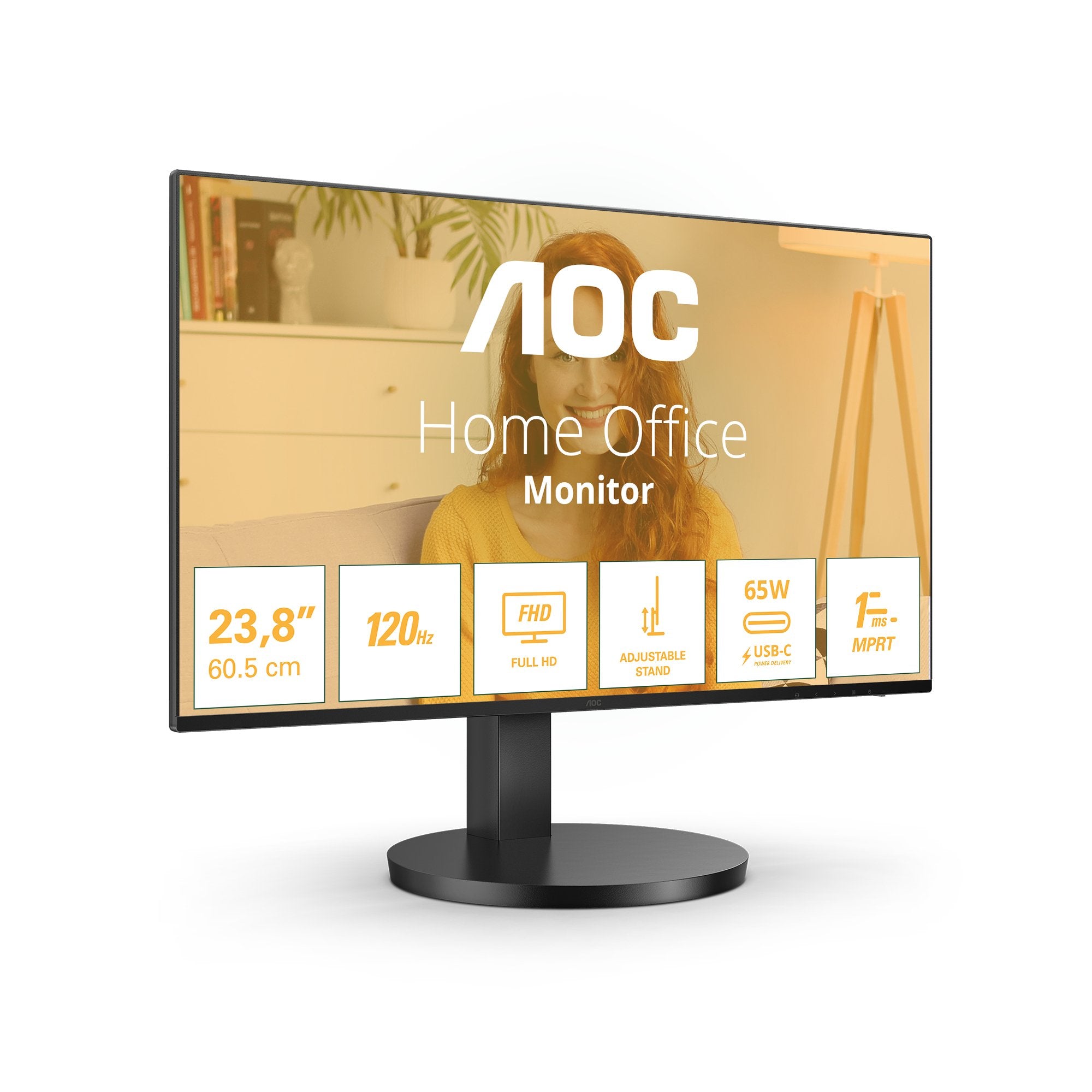 EAN 4038986141437 - AOC B3 24B3CF2 pantalla para PC 60,5 cm (23.8") 1920 x 1080 Pixeles Full HD LED Negro imagen 2