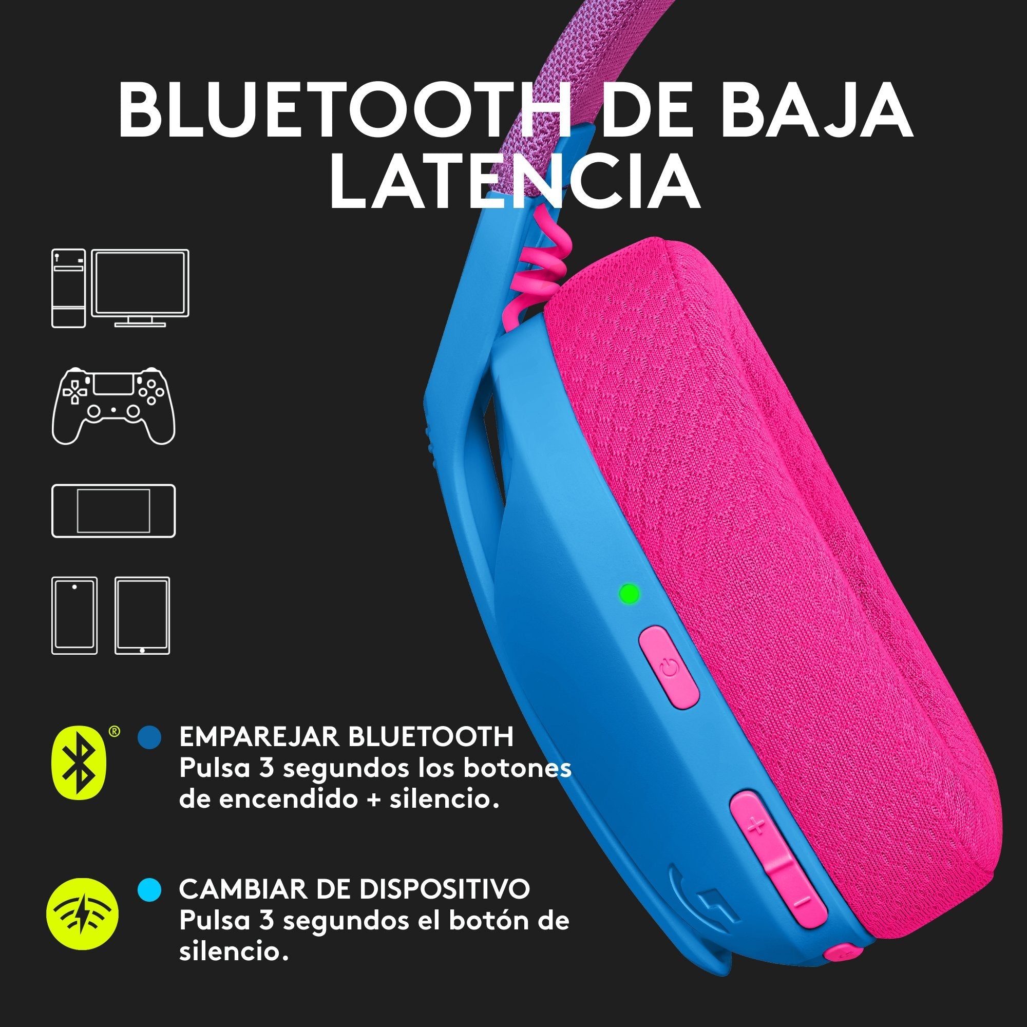 EAN 5099206097483 - Logitech G 981-001062 auricular y casco Auriculares Inalámbrico Diadema Juego Bluetooth Azul imagen 11