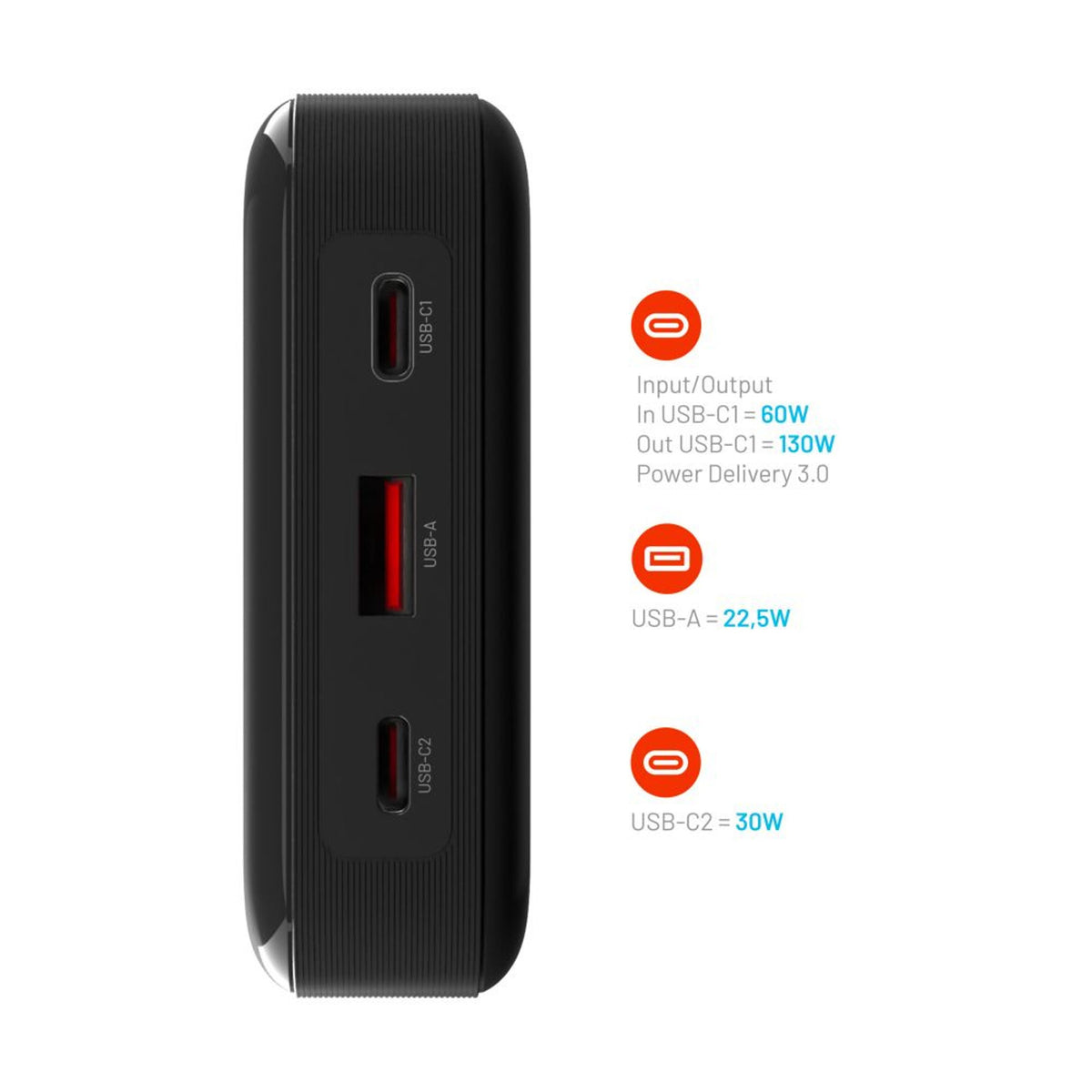 EAN 8591680161928 - FIXED FIXZENP-20-BK batería externa Polímero de litio 20000 mAh Negro imagen 6