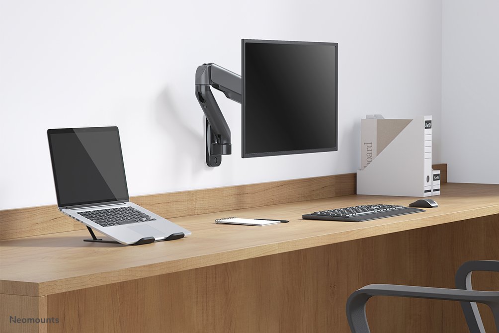 Neomounts By Newstar Wall Mounted Gas Spring Monitor Arm (3 Pivots Vesa 100x100) (Wl70-450bl11)