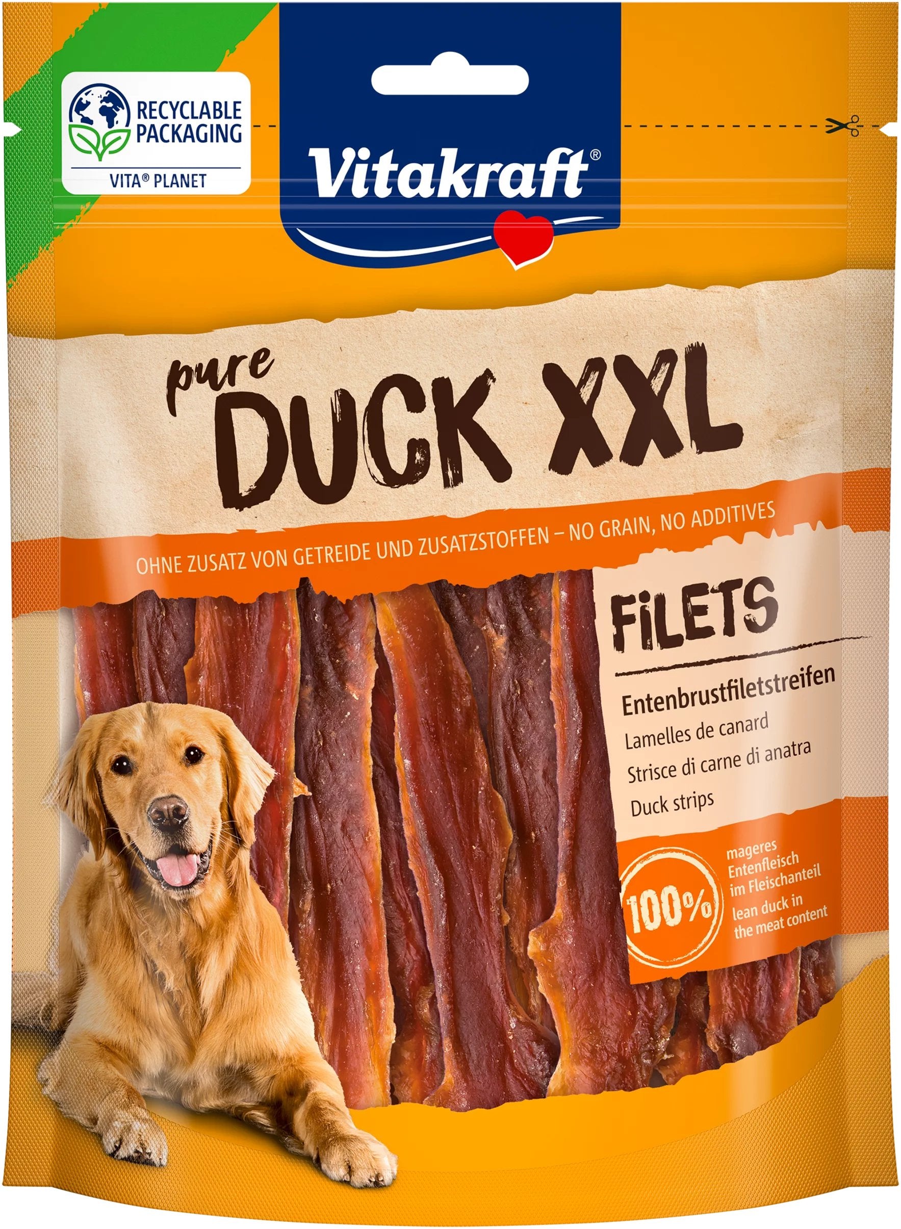 EAN 4008239585851 - Vitakraft 58585 premio y golosina para perro y gato Snacks Pato 250 g imagen 1
