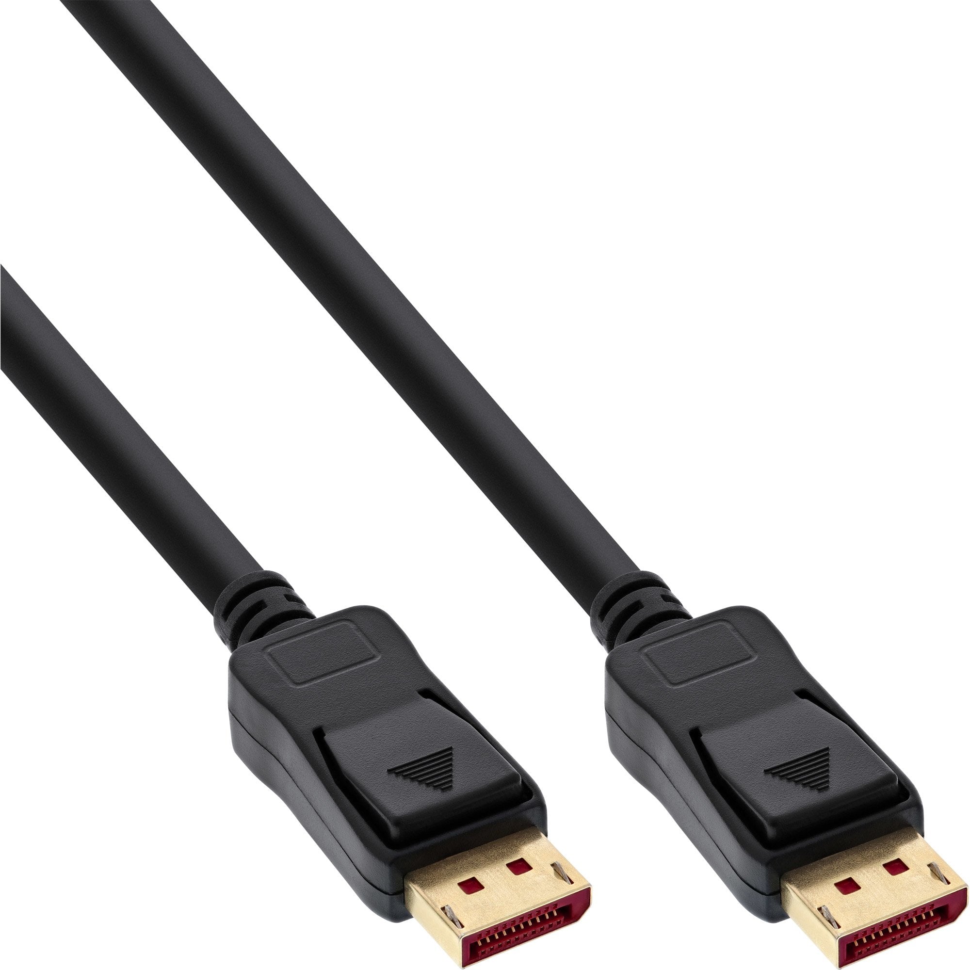 25 Piezas Bulk-Pack Inline Displayport 1.4 Cable, 8k4k, Negro, Dorado, 2 M