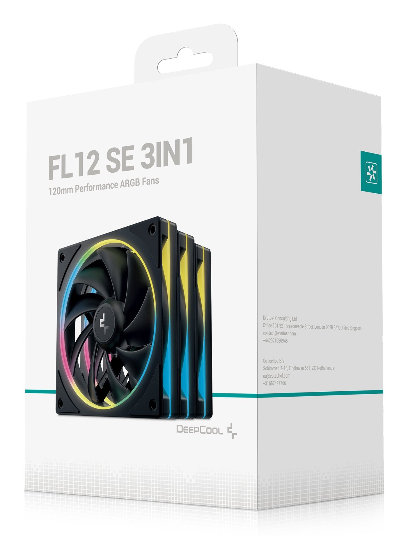 Ventilador Pc Deepcool Fl12r Se 3in1 (Negro, Reverse 3er Pack, 120 Mm) R-Fl12rse-Bkapn3-G