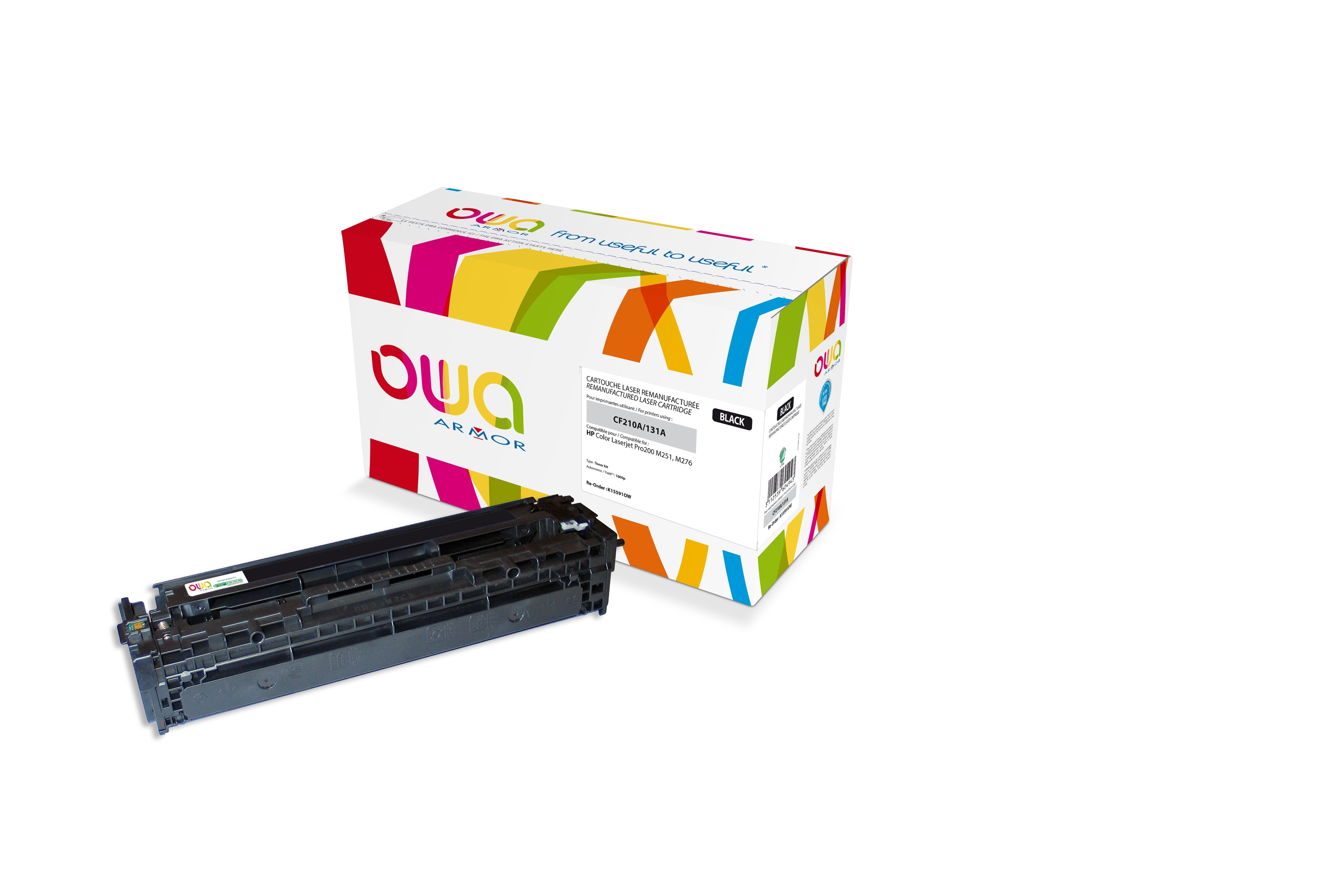 Owa Toner Compatible Con Hp Cf210a (131a) Canon 731 (1600 S.) Negro