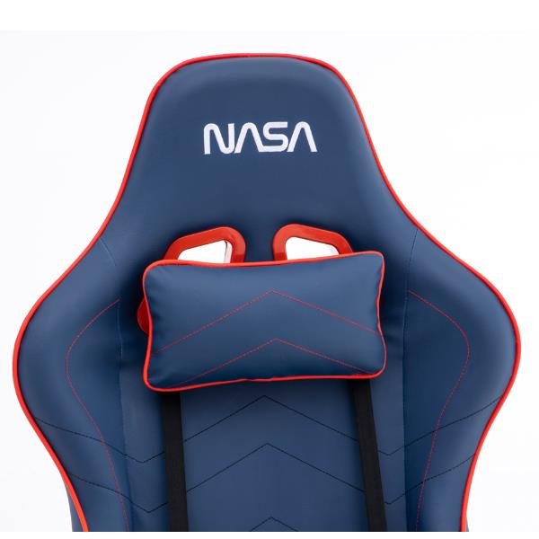 Silla Gaming Nasa Galactic Azul Rojo