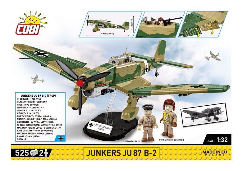 Cobi Junkers Ju 87 B-2, Juguetes De Construcción Cobi-5748