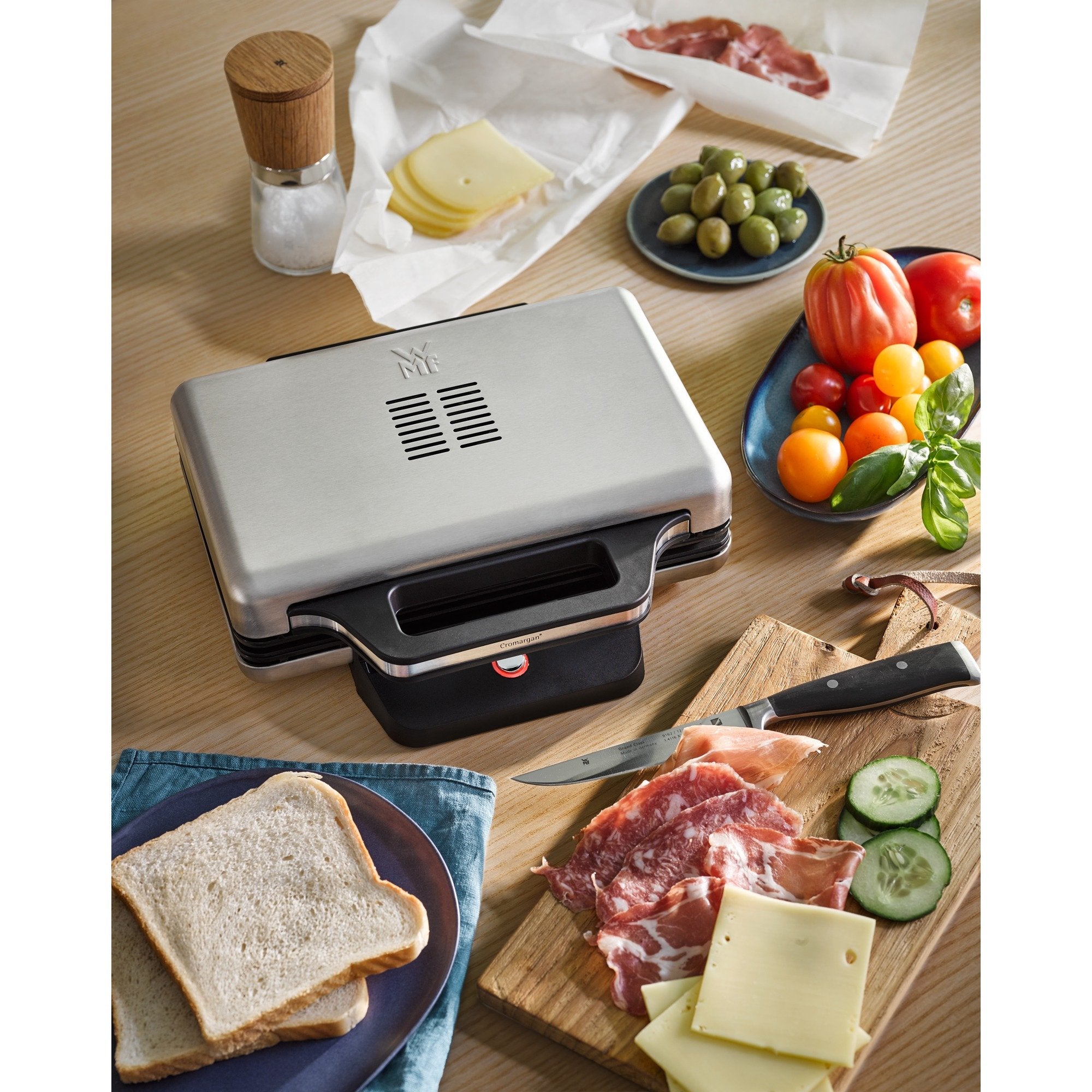 Sandwichera Wmf 0415150011 800 W Negro, Plata