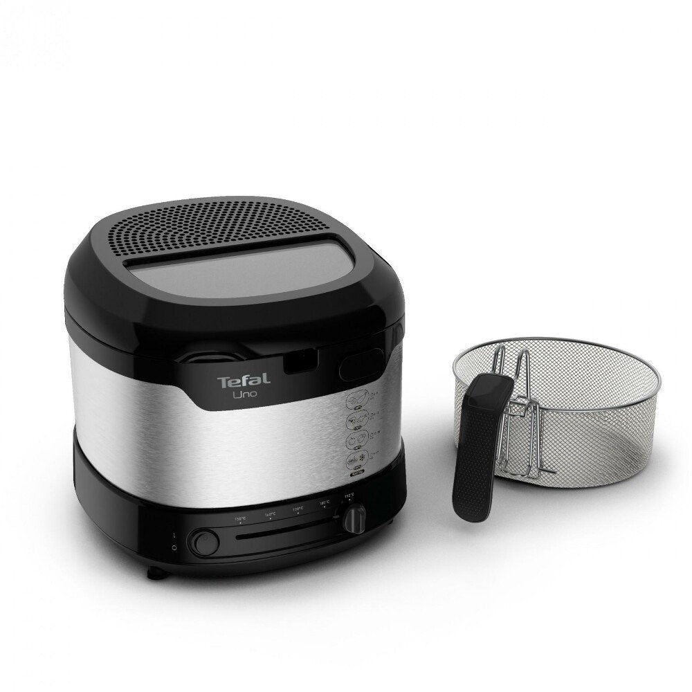 Tefal Ff215d Freidora Sencillo Negro, Acero Inoxidable Independiente 1600 W