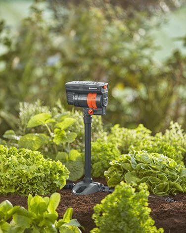 Aspersor Cuadrado Os 90 Micro-Drip-System Gardena (Gris Oscuro/Naranja 13325-20