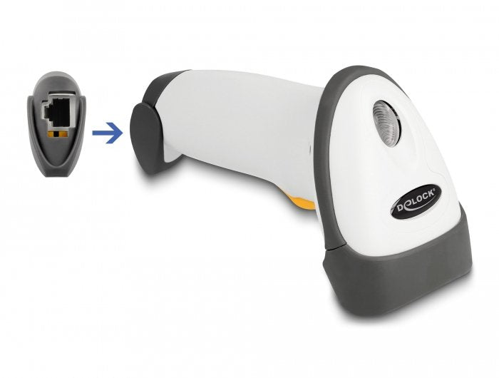 Delock Usb Barcode Scanner 1d Con Cable Y Halterung - Laser -Hellgrau