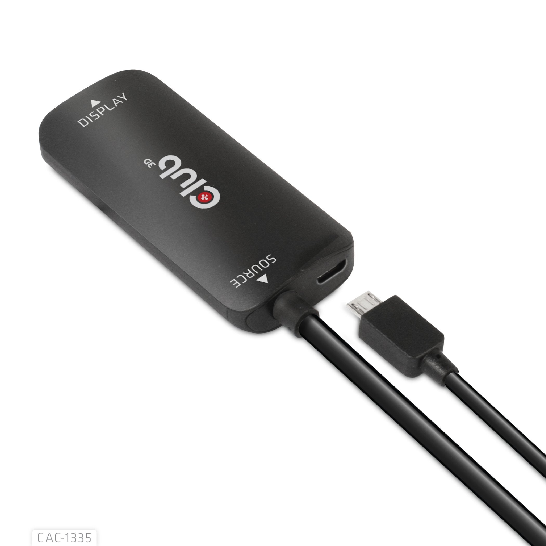 EAN 8719214472498 - CLUB3D CAC-1335 adaptador de cable de vídeo 1 m HDMI + USB DisplayPort Negro imagen 7