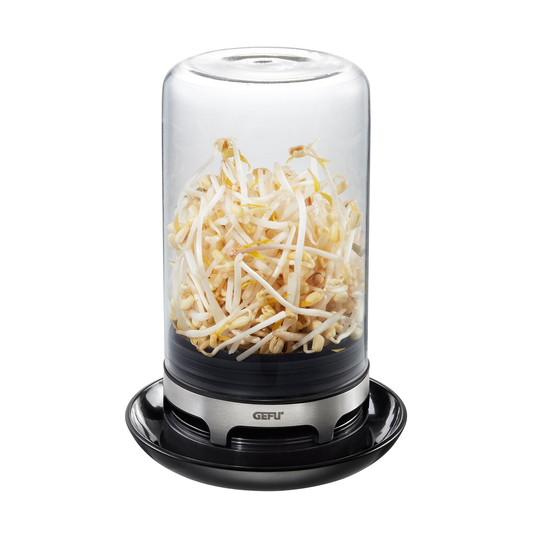 Gefu 18910 Jarra Acrilonitrilo Butadieno Estireno (Abs), Vidrio, Silicona, Acero Inoxidable Negro