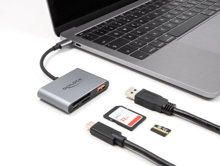 EAN 4043619910168 - DeLOCK 91016 lector de tarjeta USB 3.2 Gen 2 (3.1 Gen 2) Type-C Gris imagen 2