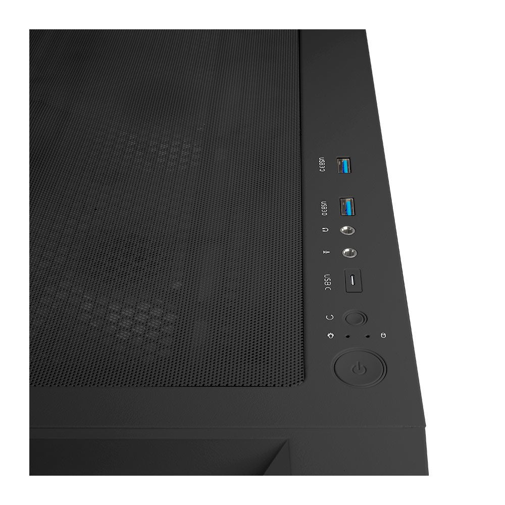 Caja E-Atx Abysm Gaming Danube Mura Bx300 Negra Argb Ab812111b
