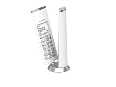 Teléfono Panasonic Kx-Tgk212sp Dect Identificador De Llamadas Plata, Blanco