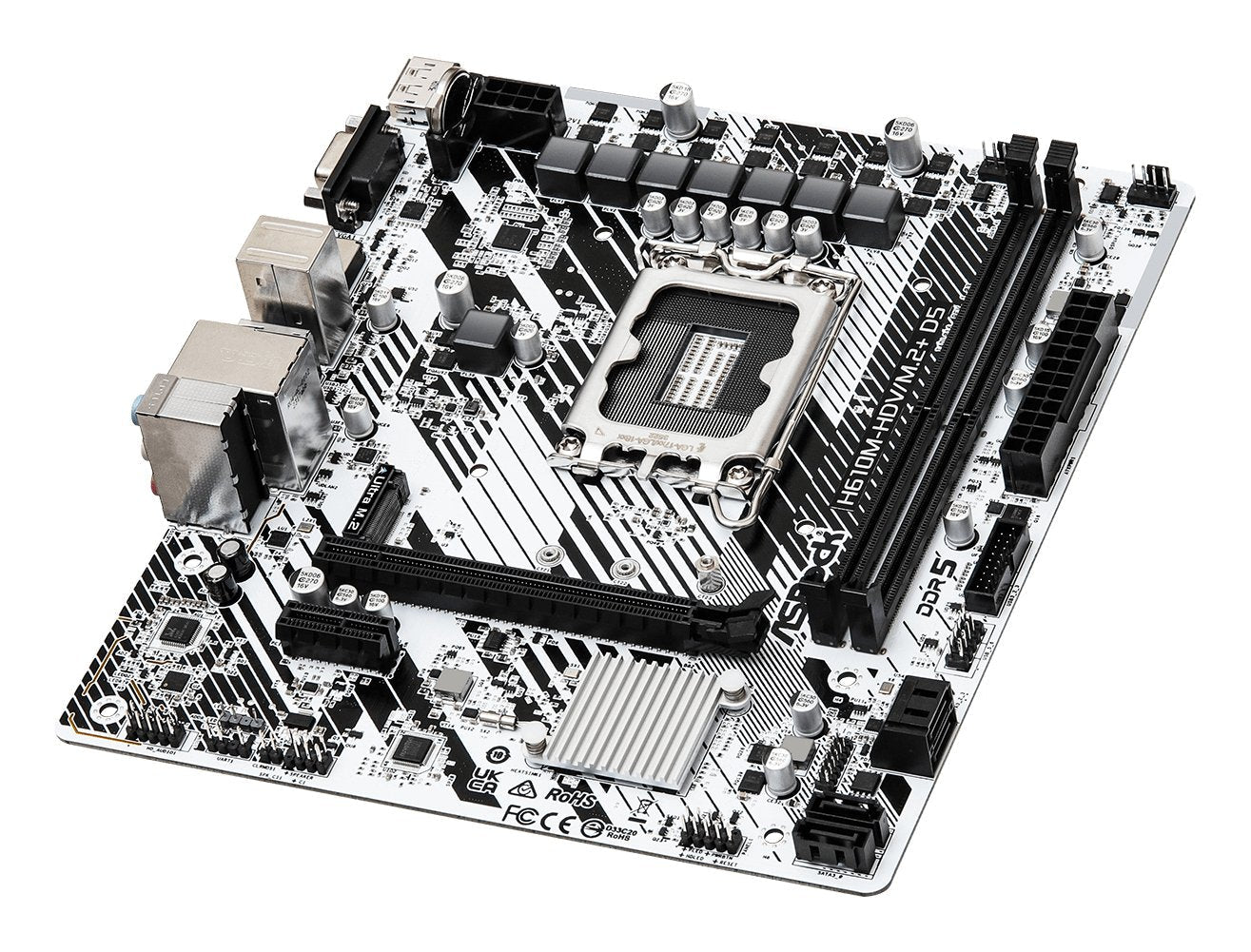 EAN 4710483943478 - Asrock H610M-HDV/M.2+ D5 Intel H610 LGA 1700 micro ATX imagen 3
