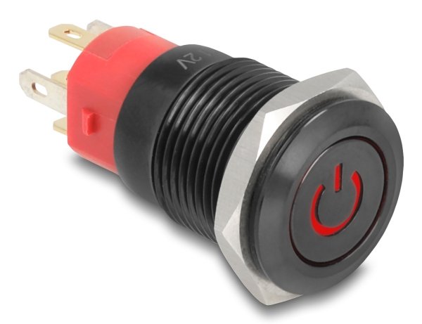 Delock Druckschalter Para Instalación Negro 16 Mm