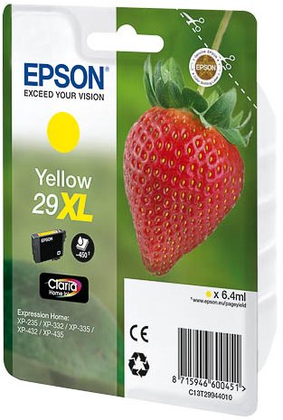 Epson Tinta Amarillo Xp 235 332 335 432 435 - Nº 29 Xl