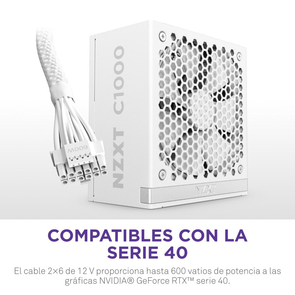 EAN 5056547206349 - NZXT C1000 Gold ATX 3.1 unidad de fuente de alimentación 1000 W 24-pin ATX Blanco imagen 8