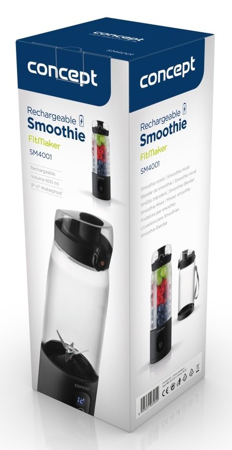 EAN 8595631065600 - Concept SM4001 licuadora 0,58 L Batidora de vaso portátil 315 W Negro, Acero inoxidable imagen 8