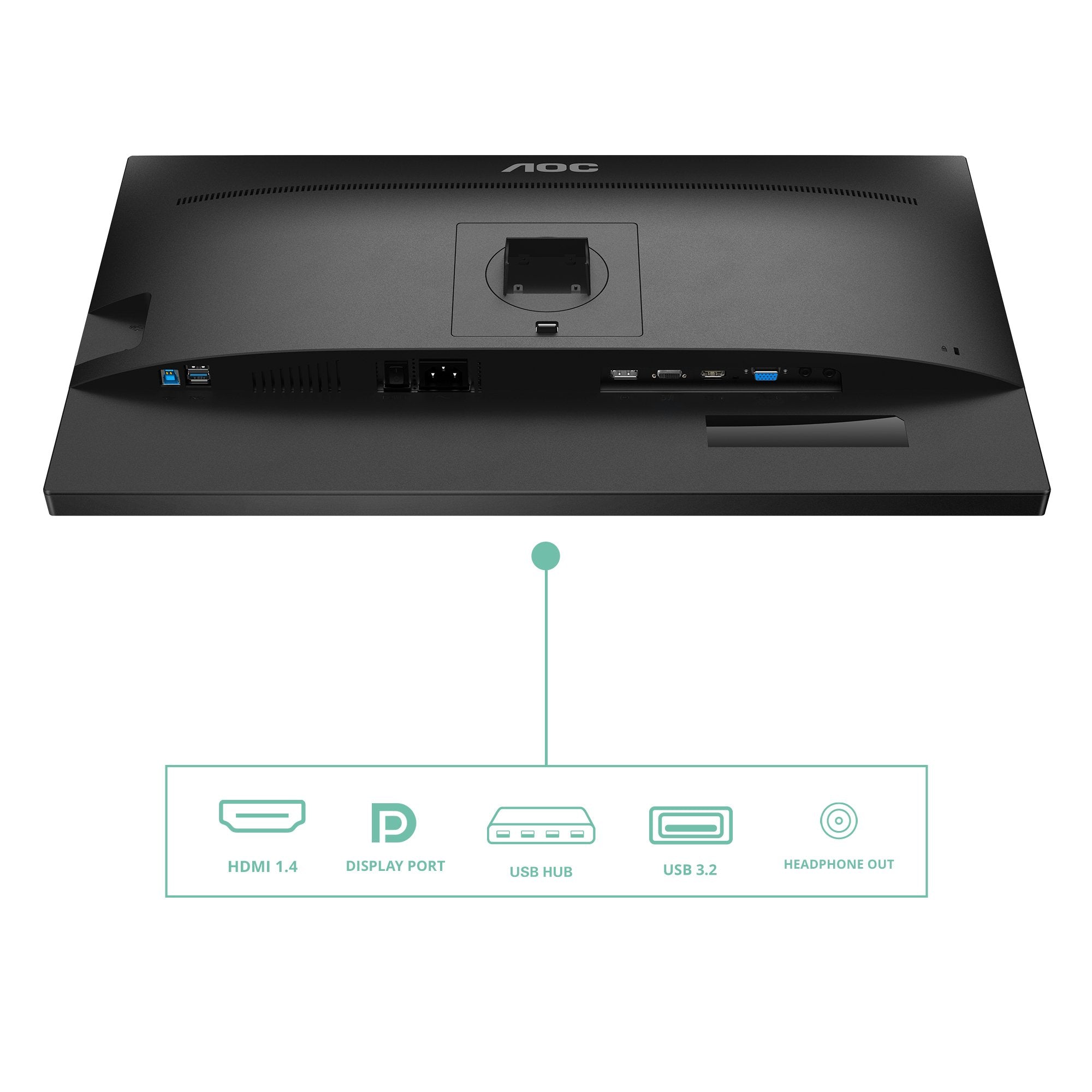 EAN 4038986187329 - AOC P2 27P2Q pantalla para PC 68,6 cm (27") 1920 x 1080 Pixeles Full HD LED Negro imagen 4