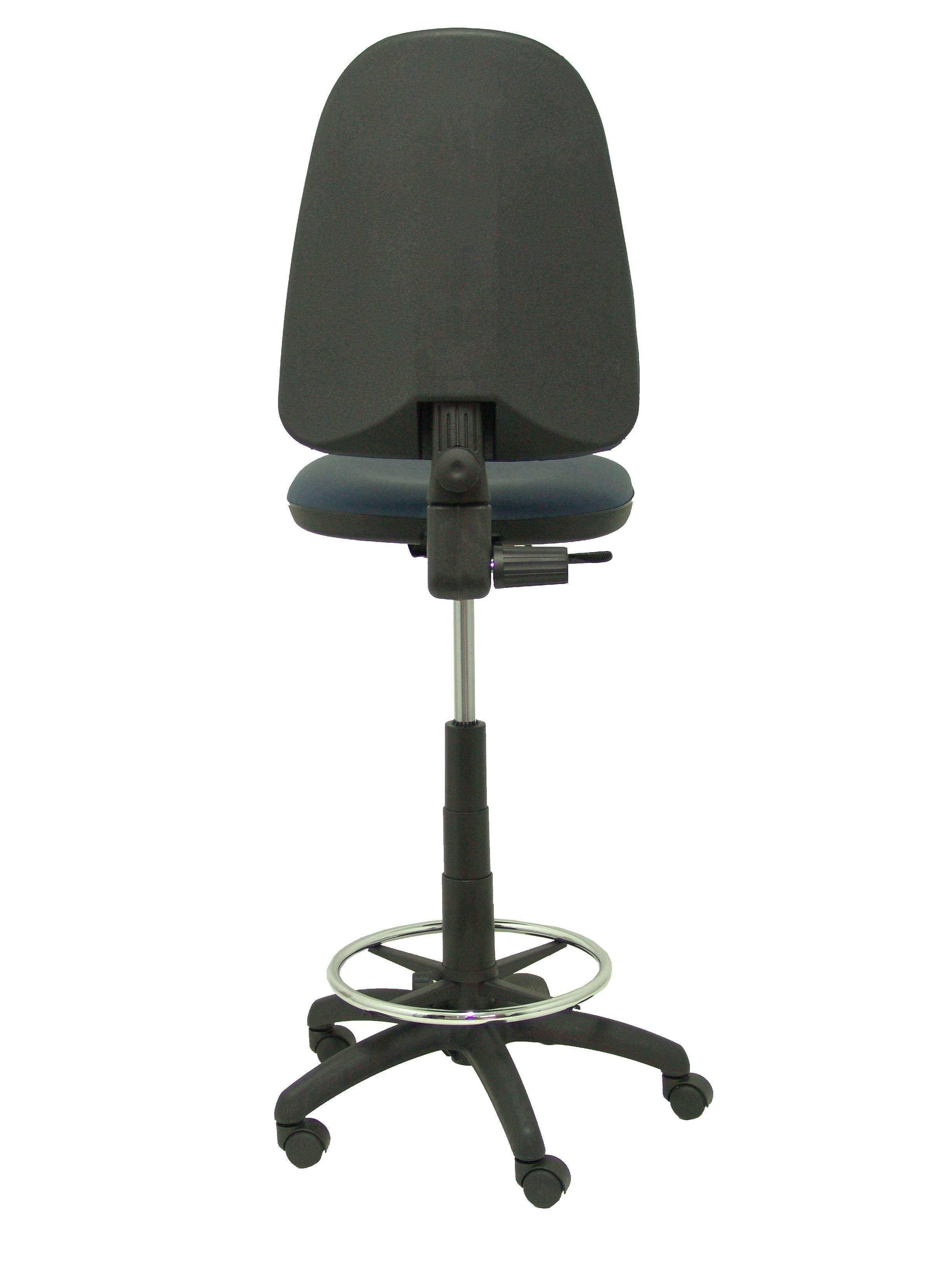 Taburete Ayna Similpiel Azul Marino