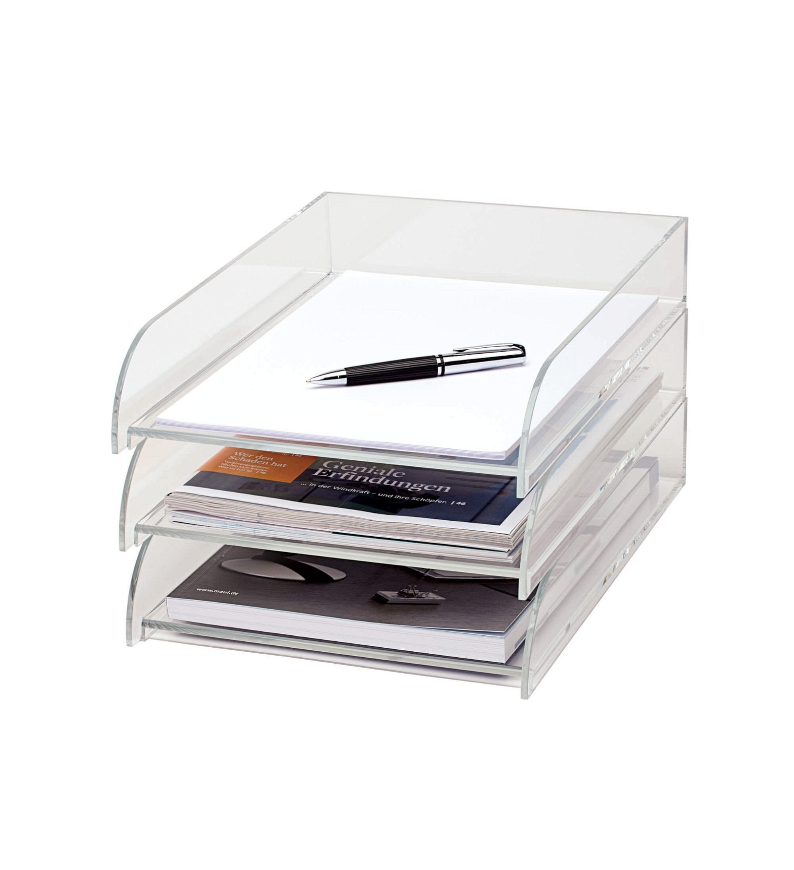 Maul Acryl-Briefablage, Din A4 Glasklar