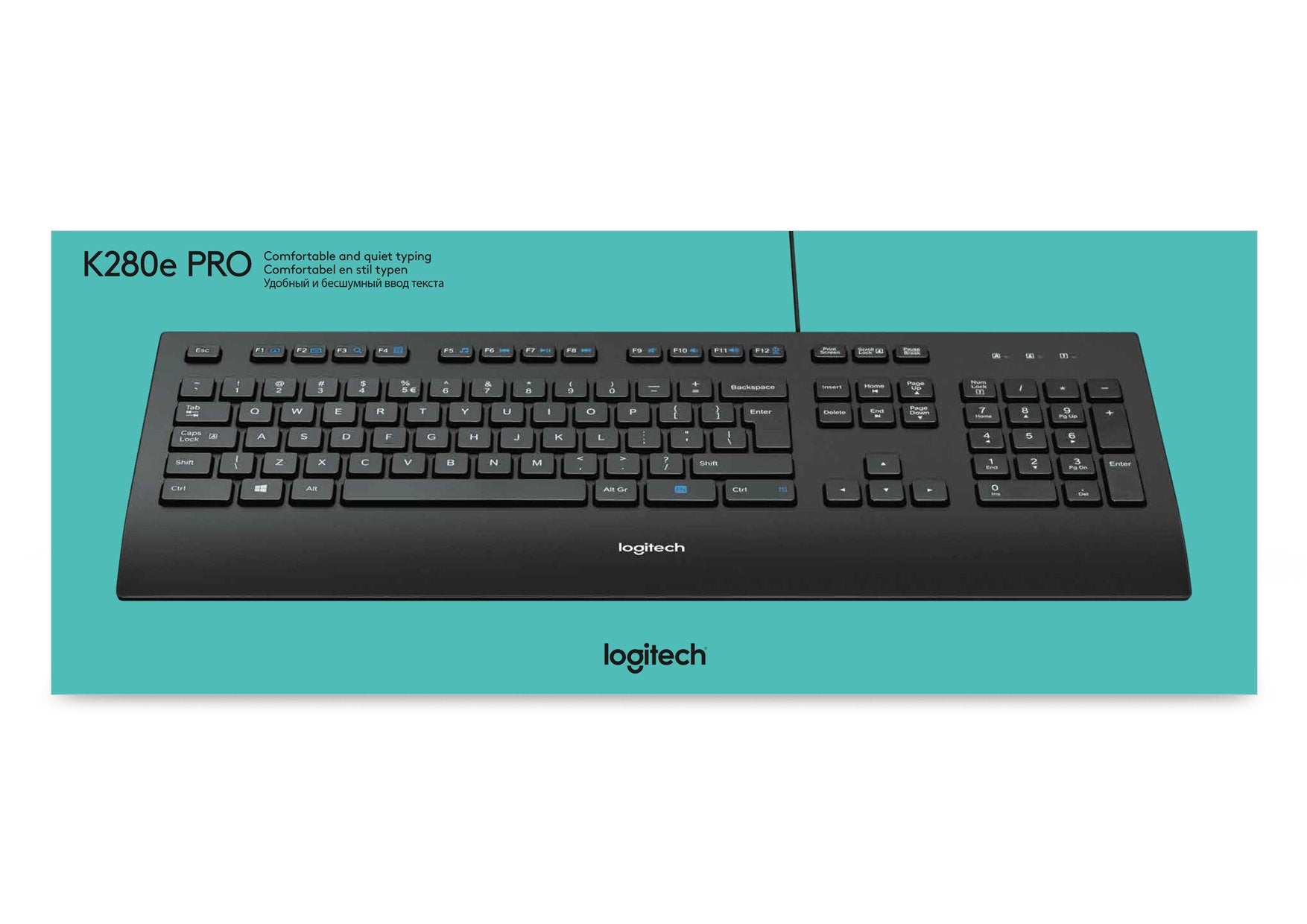 EAN 5099206046788 - Logitech K280E Pro f/ Business teclado Oficina USB AZERTY Francés Negro imagen 10