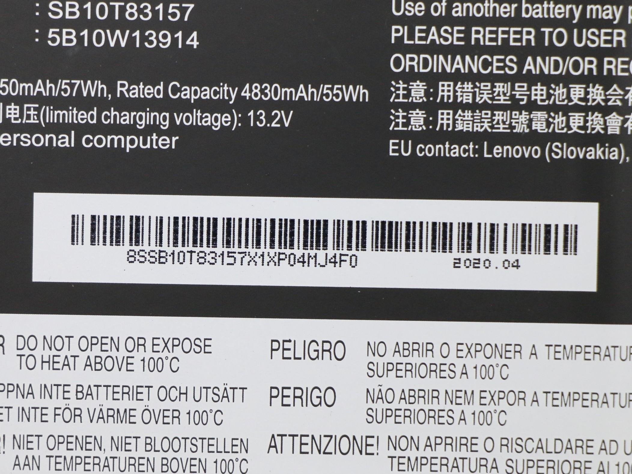 EAN 5704174839521 - Lenovo 5B10W13914 refacción para laptop Batería imagen 5