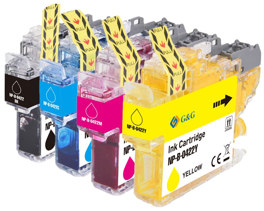 Tinta G&G 4 Brother Lc422val Bk,C,M,Y (550 Páginas)