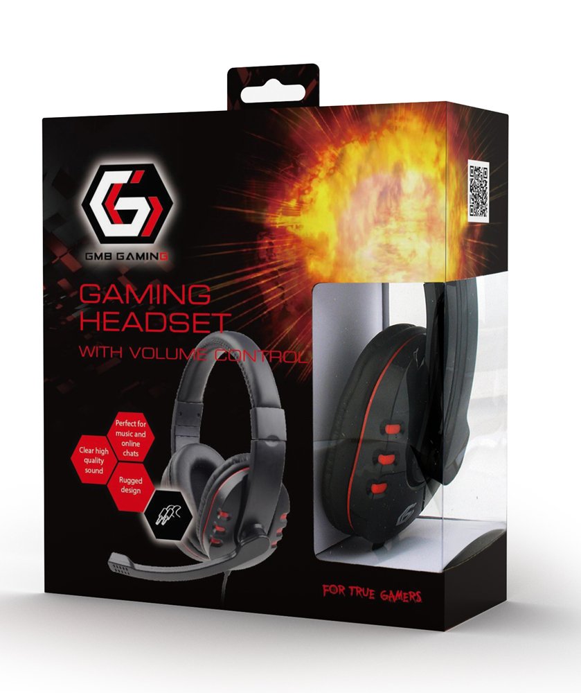 EAN 8716309093422 - Gembird GHS-402 auricular y casco Auriculares Alámbrico Diadema Juego Negro imagen 6