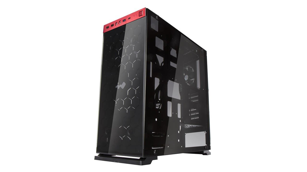 Caja Pc In Win Torre Atx 805c Negro/Rojo Usb 3.1 Tipo C/Lateral Cristal Templado 3mm 1acfae--000221