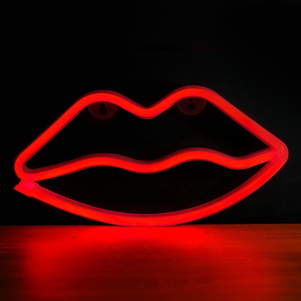 Lampara Forever Neon Led Lips Red