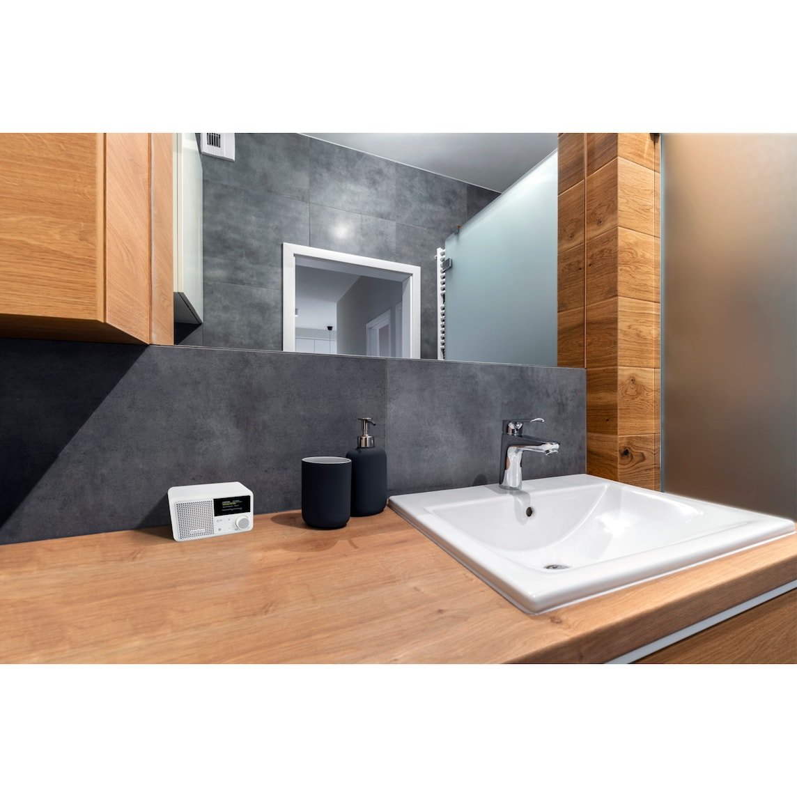 Medion Life® S66822 Tragbares Dab+ Radio Weiss
