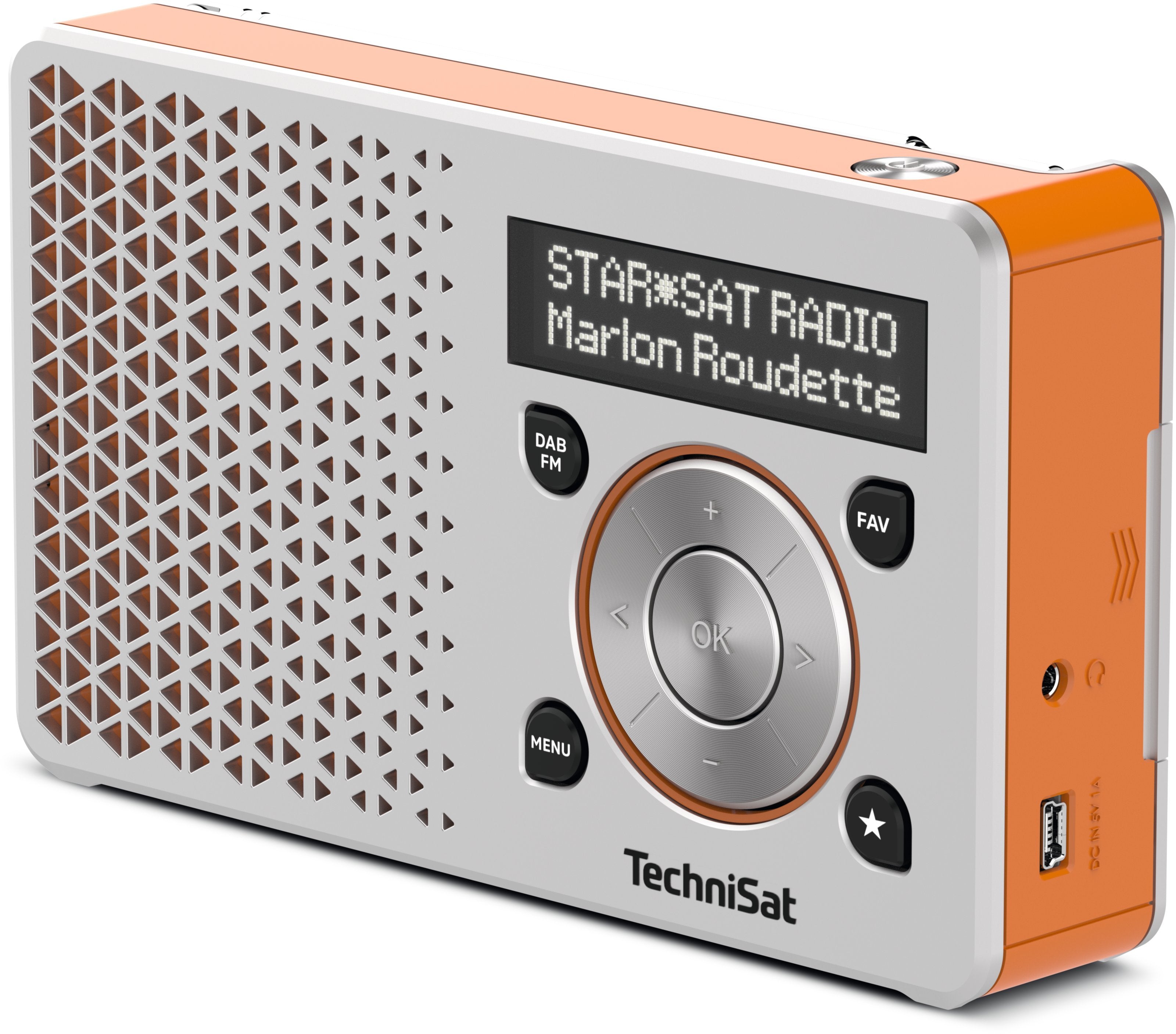 EAN 4019588349971 - TechniSat DigitRadio 1 Portátil Digital Naranja, Plata imagen 2