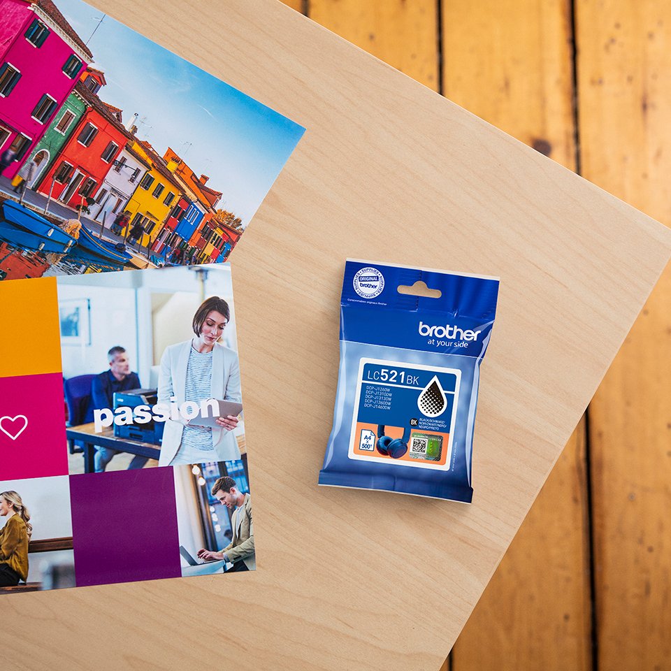 EAN 4977766839174 - Brother LC521BK cartucho de tinta 1 pieza(s) Original Negro imagen 3