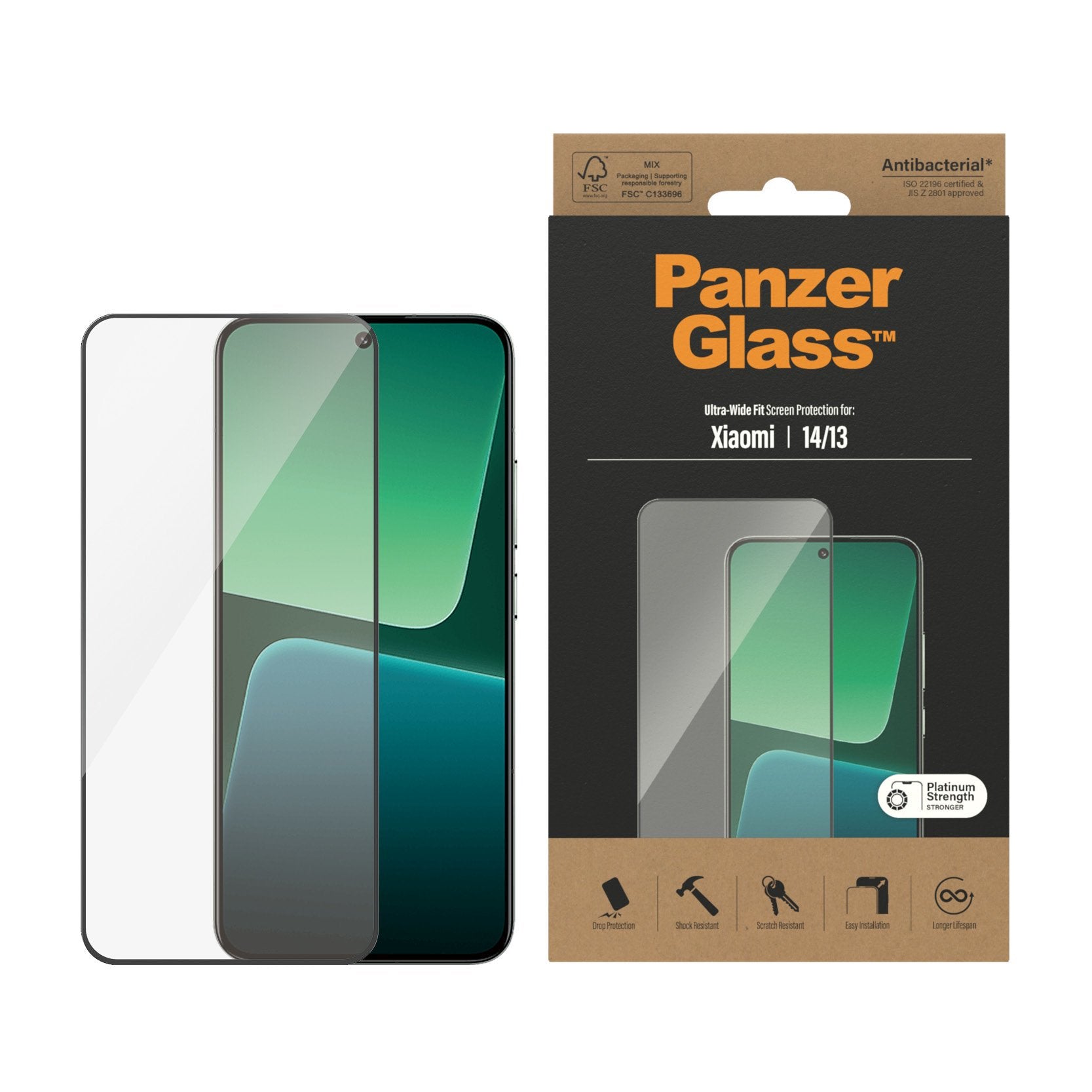 EAN 5711724080661 - PanzerGlass ® Screen Protector Xiaomi 14 | 13 | Ultra-Wide Fit Protector de pantalla 1 pieza(s) imagen 2