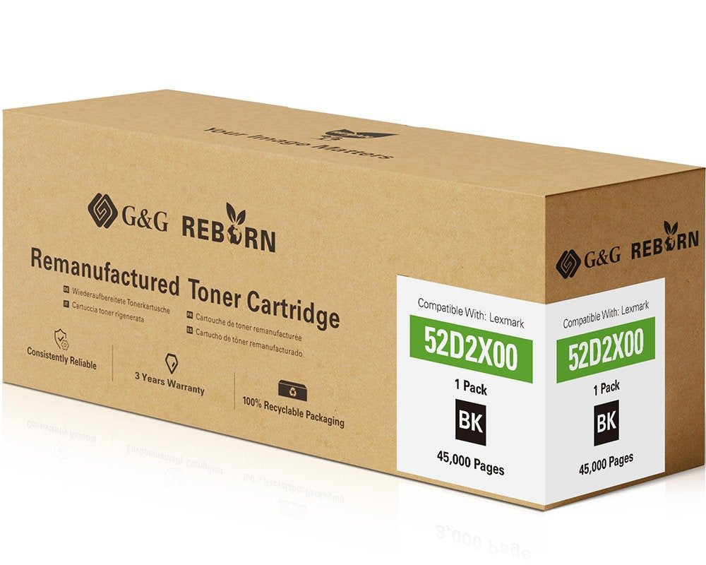 G&G Reborn-Toner Compatible Con Lexmark 522x 52d2x00