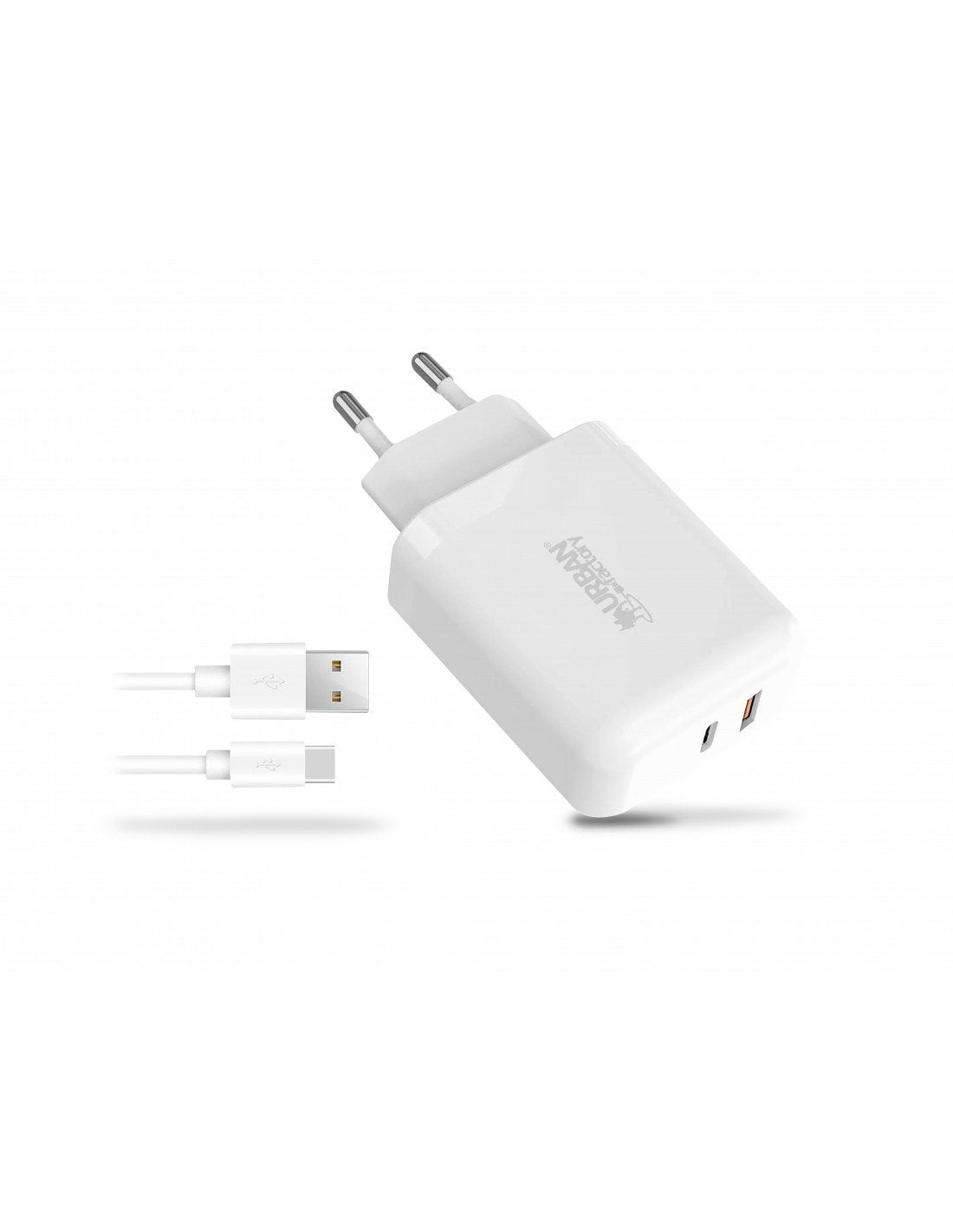 Cargador Usb-C 45w Y Usb-A 18w Char Cable 1m Usb-A A Usb-C