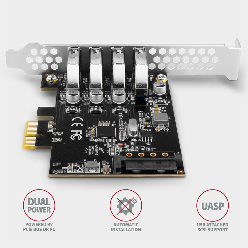 EAN 8595247906960 - Axagon PCEU-43RS tarjeta y adaptador de interfaz Interno USB 3.2 Gen 1 (3.1 Gen 1) imagen 4